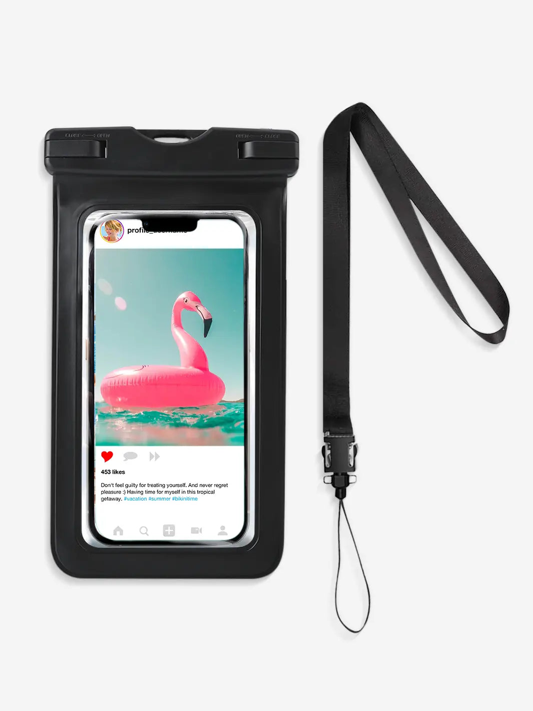 Waterproof Phone Bag - Black-1